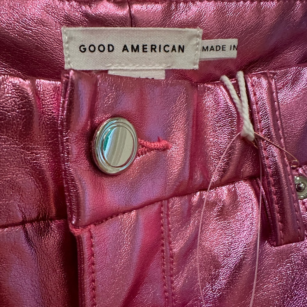Pink metallic pants